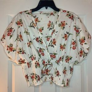 Speed Limit Floral Cropped Top